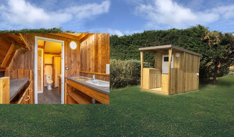 Premium pitch with individual bathroom