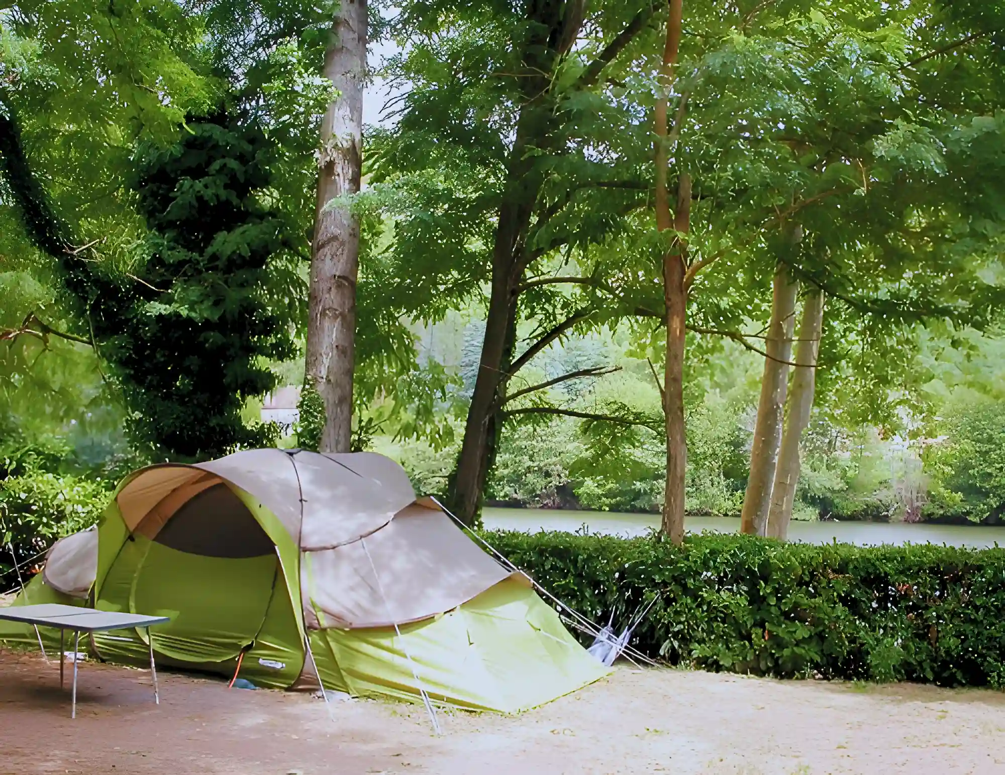 tent in het wild